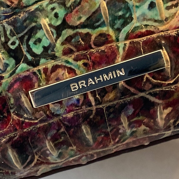 BRAHMIN Amelia Melbourne Large Bucket Bag Embossed Croc NEW CONDITION - Picture 12 of 12